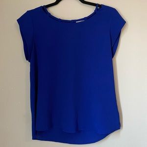 Royal Blue Short Sleeve Blouse